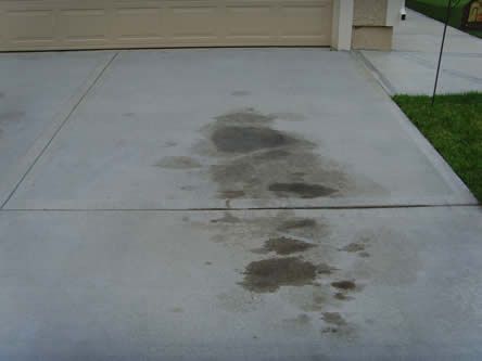 vetvlekken uit betontegels halen