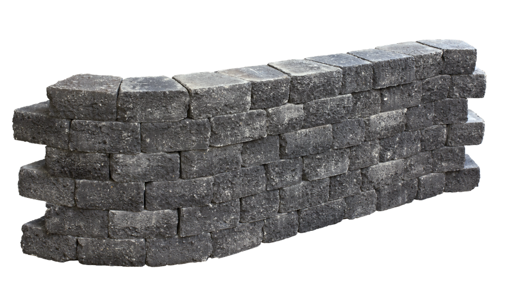 Pilestone trapezium 23/17x21.5x10cm Coal