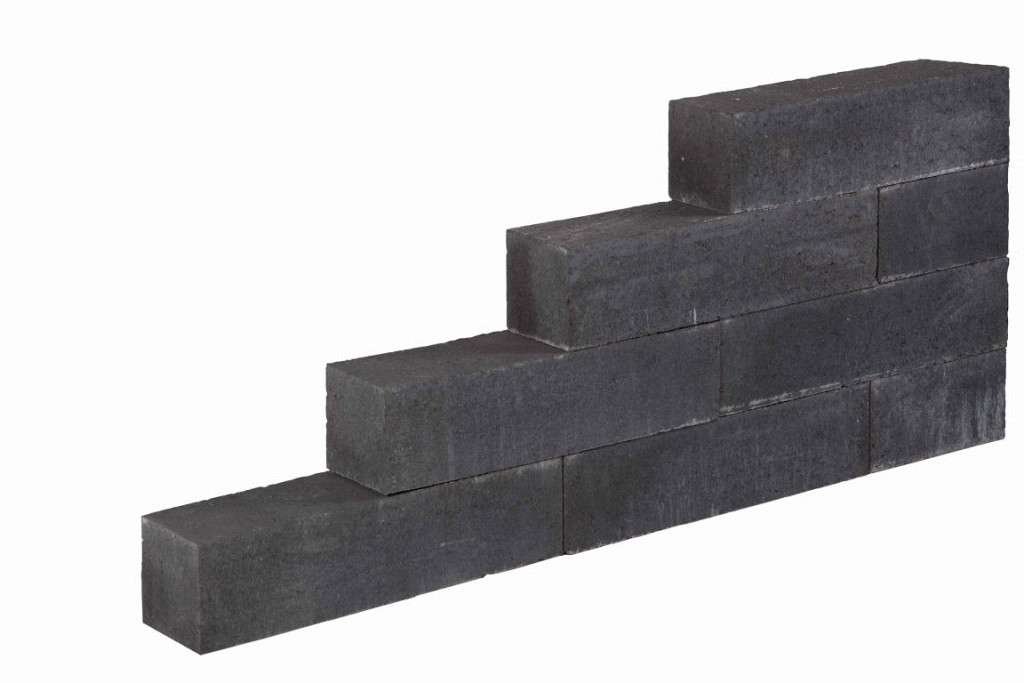 Linea stapelblok 15x15x60cm Zwart