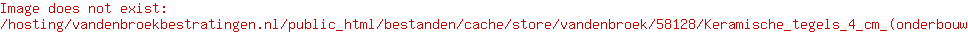 Keramische tegels 4 cm (onderbouw)