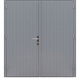 Hardhouten dubbele dichte deur Prestige 202x221cm grijs gegrond