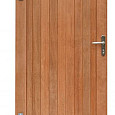 Hardhouten Enkele toegangspoort verticaal 100x180cm Incl beslag
