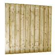 Jumboscherm geschaafd Vuren 21-planks 15mm 180x180cm tbv betonsysteem recht verticaal