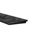 Douglas Zweeds Rabat 1 zijde geschaafd 1 zijde fijnbezaagd 1,1-2,7x19,5x500cm zwart gespoten