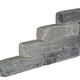 Blockstone stapelblok 15x15x60cm Grijs-Zwart