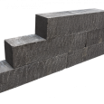 Blockstone stapelblok Small 12x12x60cm Zwart