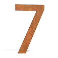 Huisnummer 68x5x120mm Corten 5mm (7 Corten)