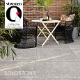 Keramische tegel vtwonen Solostone Uni Marble Warm Grey 90x90x3cm