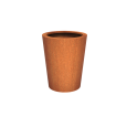 CONIC met bodem Ø800x1000mm Corten 2mm (CC6)