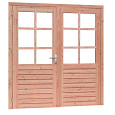 Douglas Dubbele 6-ruits glasdeur Prestige met Dubbelglas 202x221cm onbehandeld