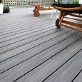 WPC 22,5x138mm FIberdeck Premium | ronde kamer | 2-zijdig | Dark Grey 400cm
