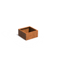 CARREZ zonder bodem 800x800x400mm Corten (CAW6.3)