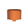CIRCUM met poten Ø1200x800mm Corten (CTP4.1)