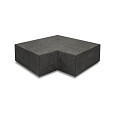 Artistone Oud Hollands hoekstuk traptrede 90° binnen 37x15cm Carbon