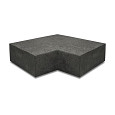 Artistone Oud Hollands hoekstuk traptreden 90° binnen 40x20cm Carbon