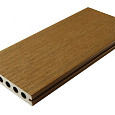 WPC 22,5x210mm FIberdeck Premium | ronde kamer | 2-zijdig | Teak 500cm