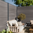 Boston WPC Fence Board Premium XL 21x310mm L-178cm | Light Grey