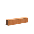 Sokkel met zitting 2000x400x430mm Corten 2mm (CKW30)