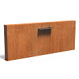 Corten Muur vrijstaand 3000x250x1200 (VCM2.1.600 (incl waterval 600 + pomp))