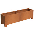 CARREZ met poten 1500x400x800mm Corten (CAP24.1)