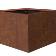 Bloembak Corten - vlak 90x90x60cm