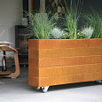 Plantenbak Modulair Corten 120x120x28cm