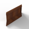 Component Module+ Parallel paneel-R (E) 60x28cm Corten