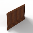 Plantenbak Module+ Parallel paneel-Rechts (E) 90x56cm Corten