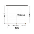 Aanbouwveranda Modena 4900x4850x2700mm (bxdxh)