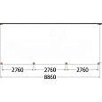 Aanbouwveranda Modena 8900x3650x2700mm (bxdxh)