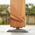 Betonpoer XL, 22x22x40cm recht, schroefdraad M20, antraciet.