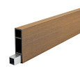 WEOSUN® Brise Soleil Zonweringslamel 42x145mm | Teak | 390cm | E-klasse