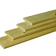 Grenen geschaafde Regel 4,4x6,8x500cm groen geïmpregneerd
