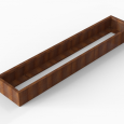 Plantenbak Module+ 60x300x28cm Corten