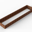 Bloembak Module+ 90x360x28cm | Corten