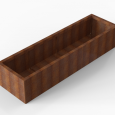 Plantenbak Module+ Corten 210x60x42cm