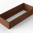 Bloembak Module+ 90x210x42cm | Corten
