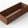 Bloembak Module+ 90x240x56cm | Corten