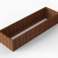 Bloembak Module+ 90x300x56cm | Corten