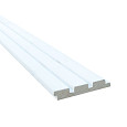 Vuren geschaafd triple profiel 2,2x14,5x400cm wit gespoten