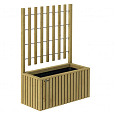 Trellis bloembak Elan 130 Excellent, 89x42x42cm hoogte 130cm groen geïmpregneerd