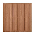 Hardhouten geschaafd Designscherm 28-planks 15 mm recht verticaal, 180x180cm