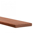 Hardhouten geprofileerd dekdeel 1 zijde profiel 1 zijde glad 2,1x14,5x455cm