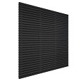 Lattenscherm Grenen geschaafd recht horizontaal/verticaal, 180x180x5cm zwart gespoten