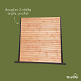 Douglas geschaafd triple profielplank 2,7x14,5x400cm onbehandeld | 2-zijdig