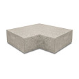 ArtiStone Oud Hollands hoekstuk traptreden 90° binnen 40x20cm Greige