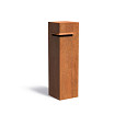 Brievenbus Corten - IVAR 350x350x1200 (IVC1.2)