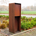 Brievenbus Corten - FLYN 350x350x1150 (LFC1.2)