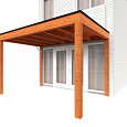 Aanbouwveranda Modena 10800x3000x2700mm (bxdxh)