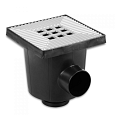 Ultra Drain Vloerput 20x20cm aluminium rooster